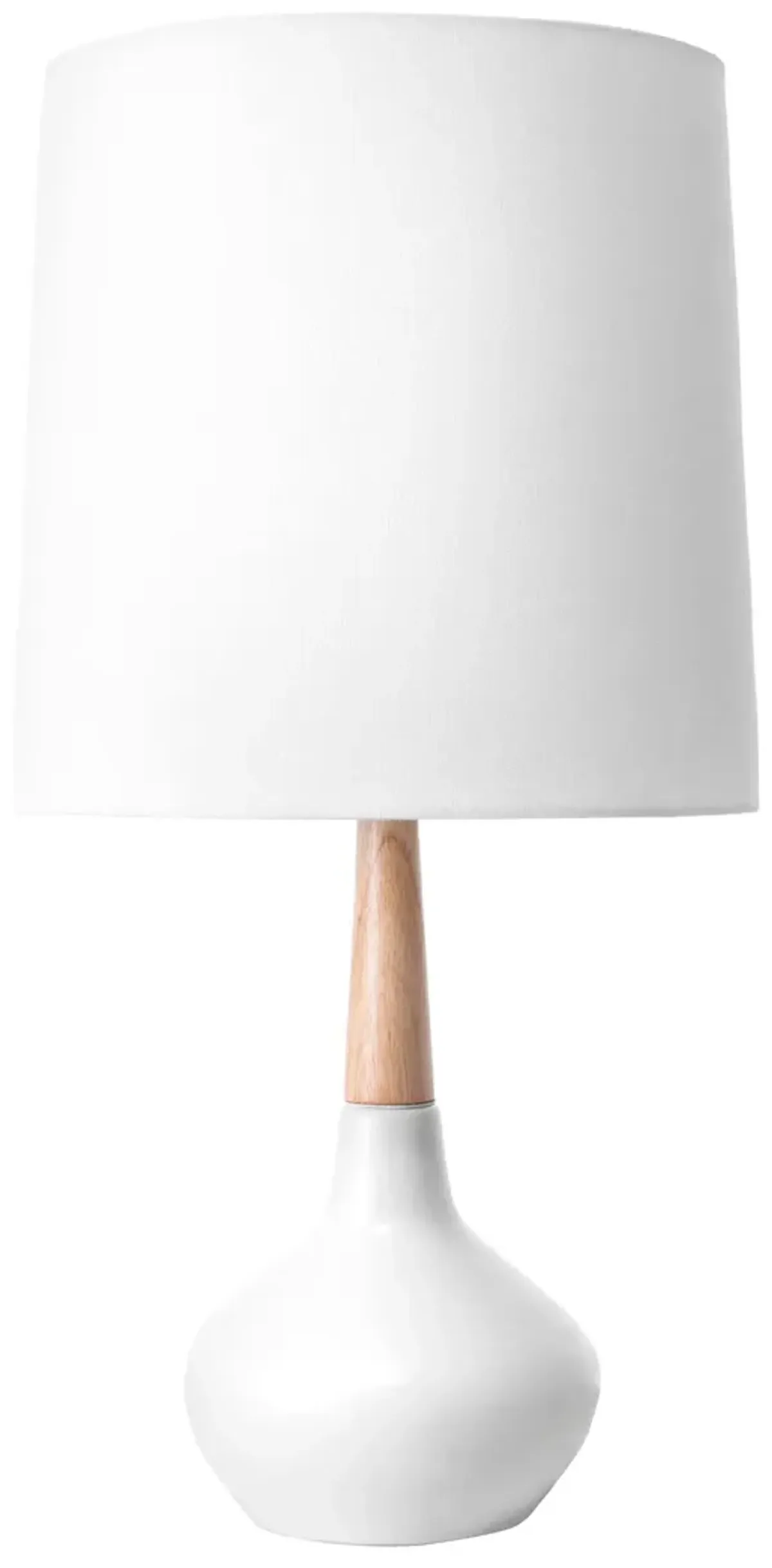 25-inch Kayla Ogee Ceramic Vase Table Lamp