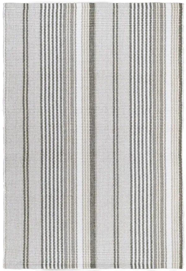 Gradation Ticking Handwoven Indoor/Outdoor Rug