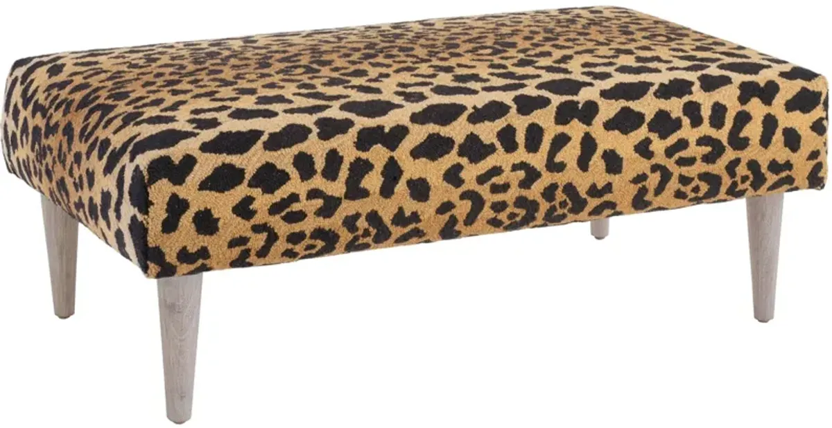 Leopard Rug Ottoman