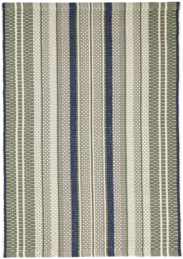 Bay Stripe Handwoven Cotton Rug