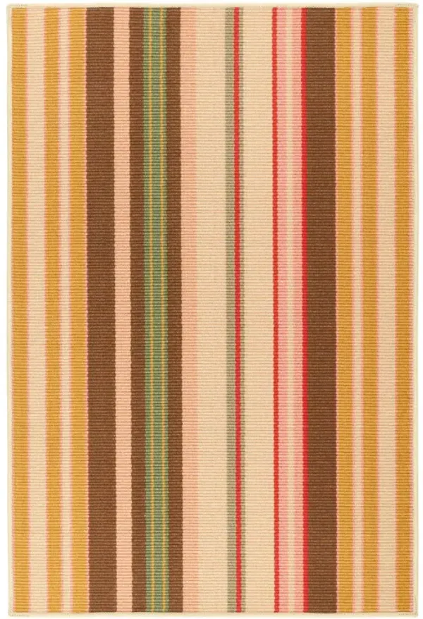 Sienna Stripe Machine Washable Rug