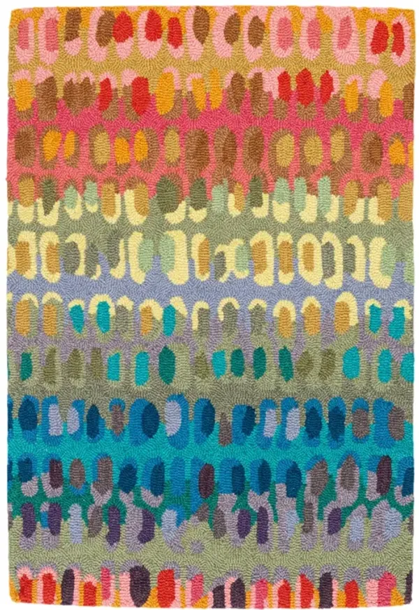 Paint Chip Hand Micro Hooked Wool Rug