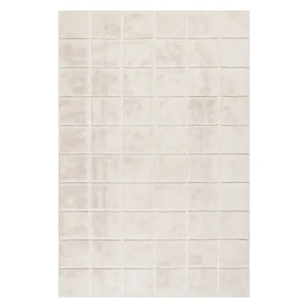 Tessera Grid Plush Cloud Washable Rug