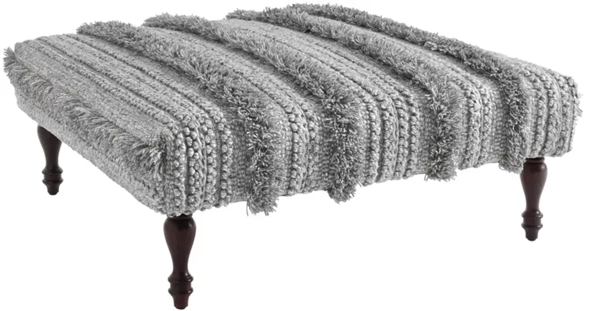 Zhara Stripe Rug Ottoman Frame