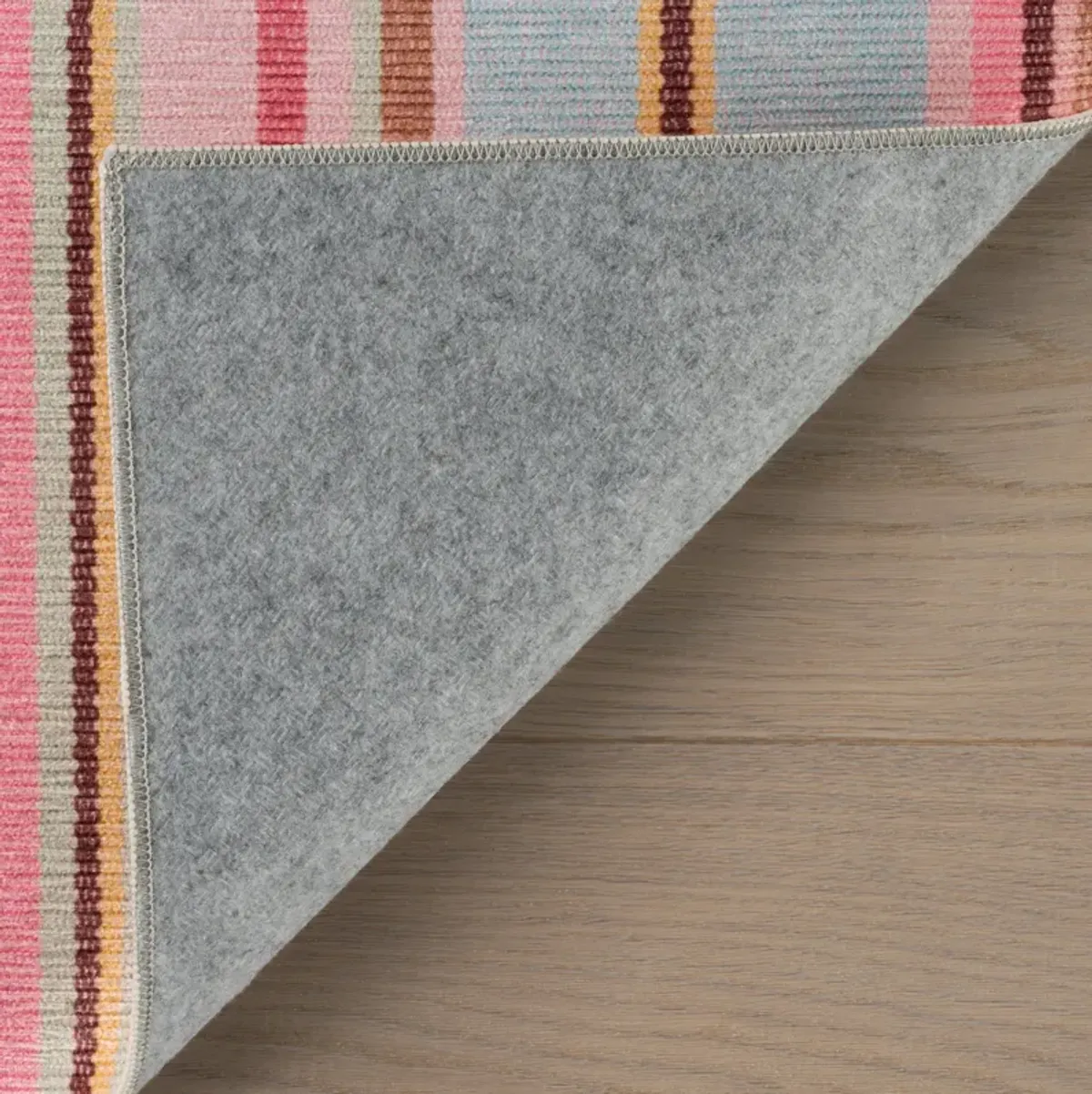 Jamaica Striped Machine Washable Rug