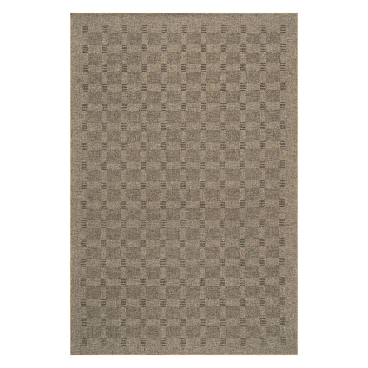 Walker Modern Checkered Washable Rug