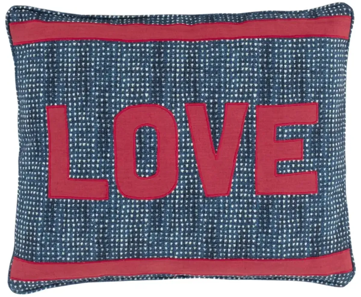 Love Resist Applique Decorative Pillow Cover