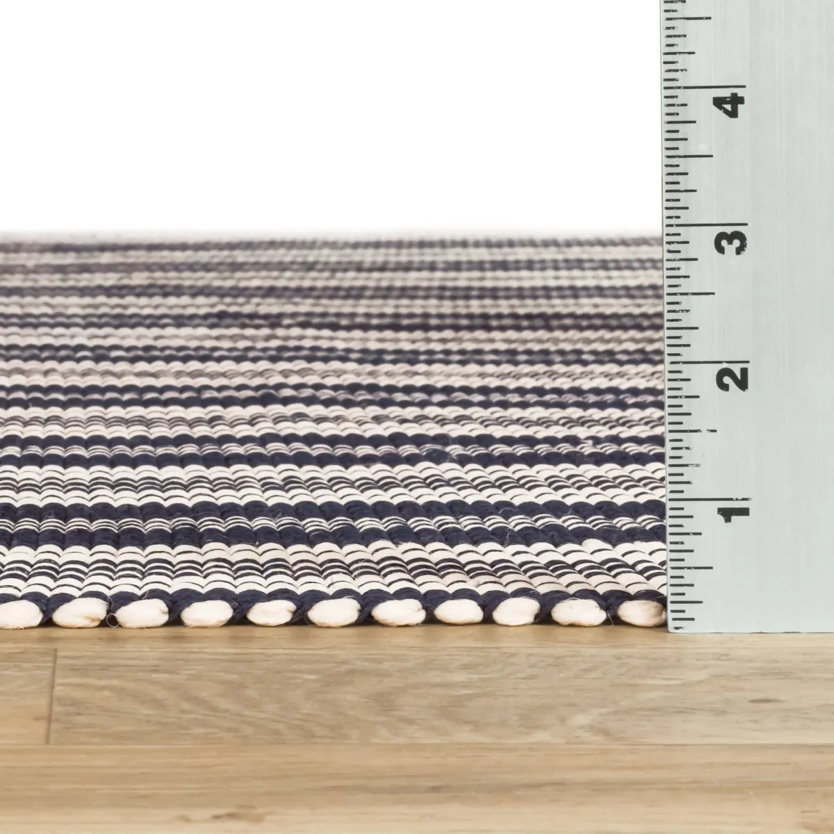 Ticking Stripe Handwoven Indoor/Outdoor Rug