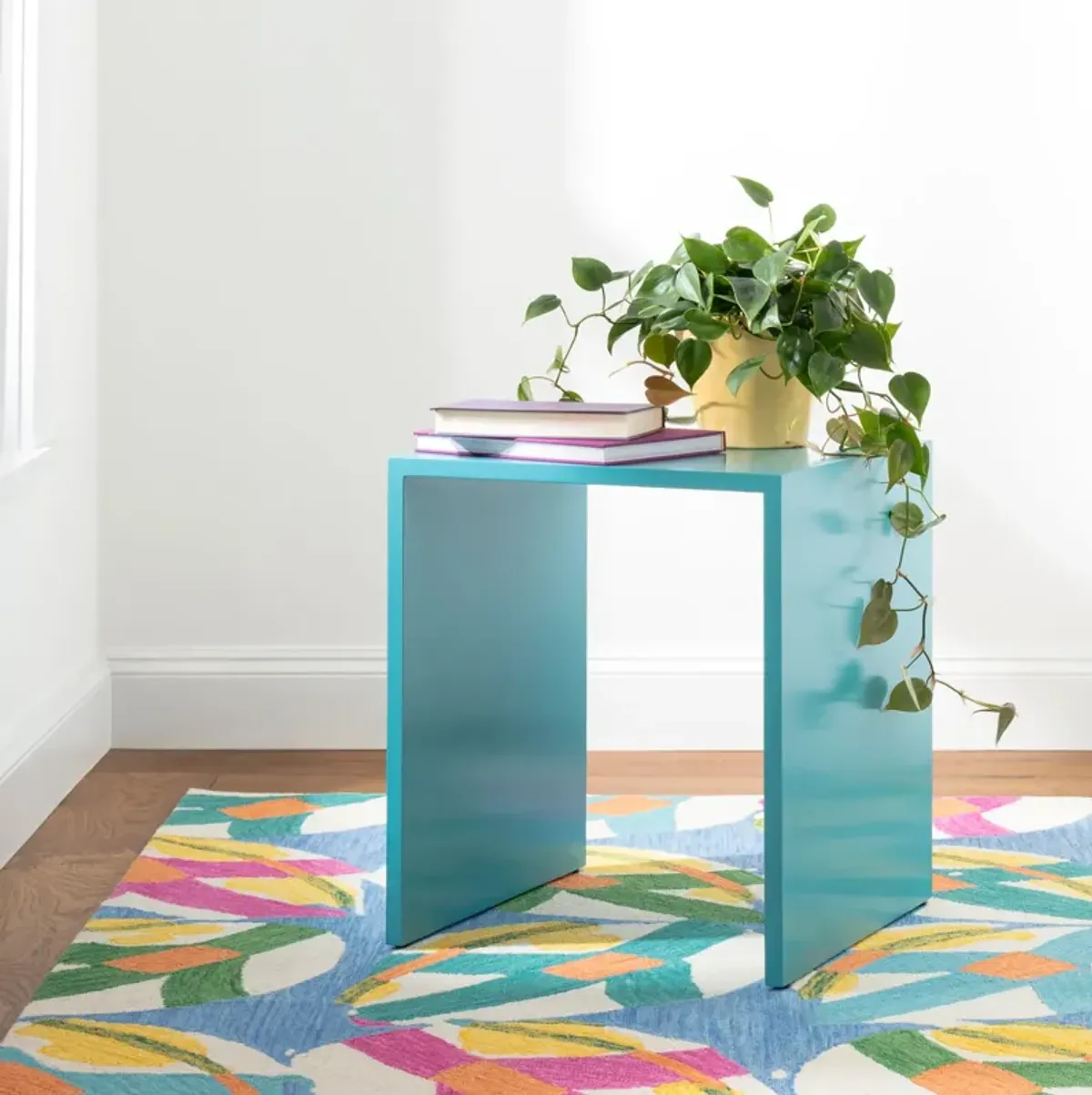 Lily Pad Hand Micro Hooked Wool Rug