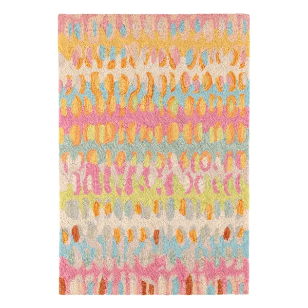 Paint Chip Hand Micro Hooked Wool Rug
