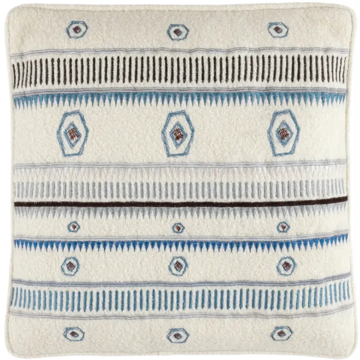 Spring Bush Embroidered Decorative Pillow Cover