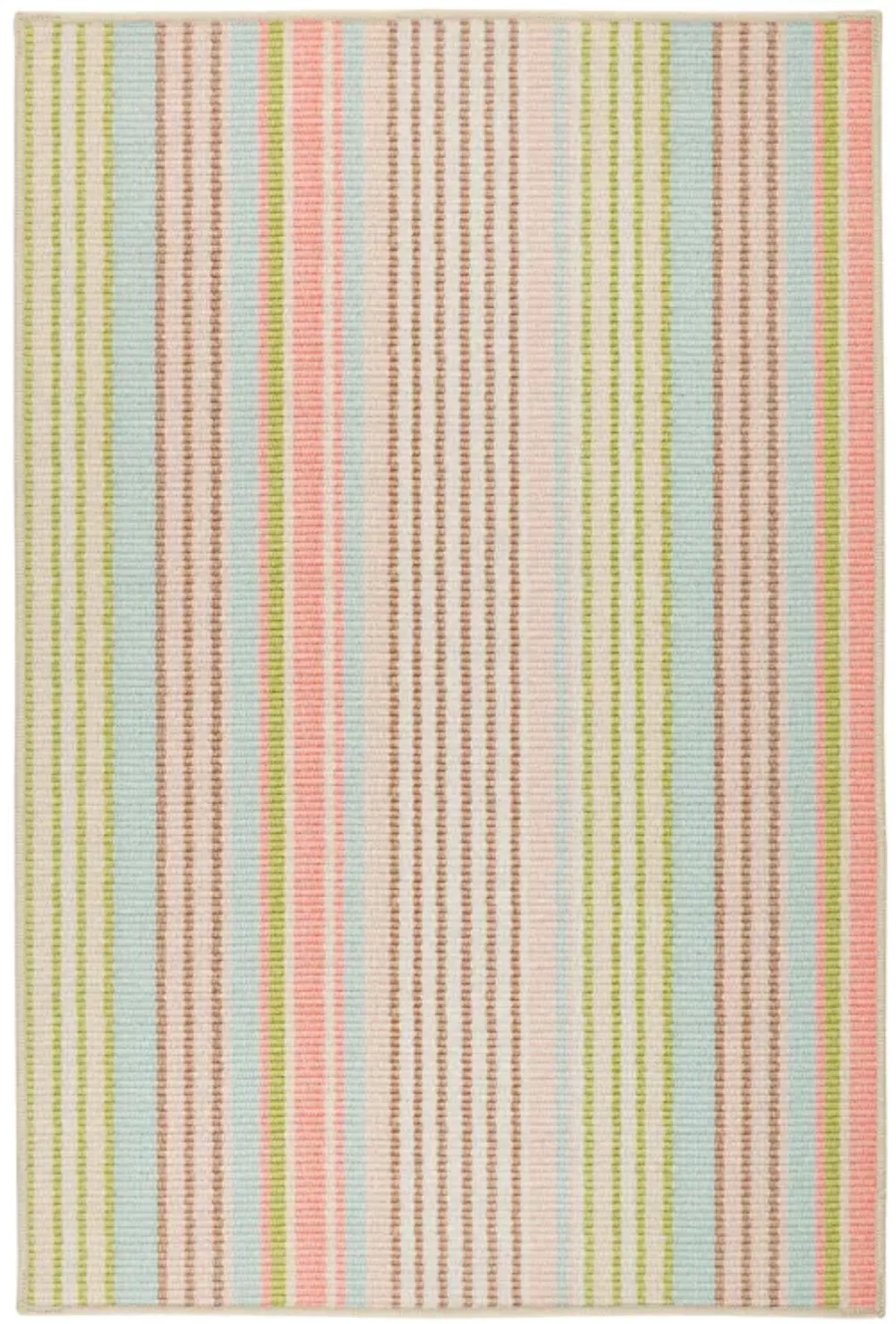 Ana Ticking Machine Washable Rug