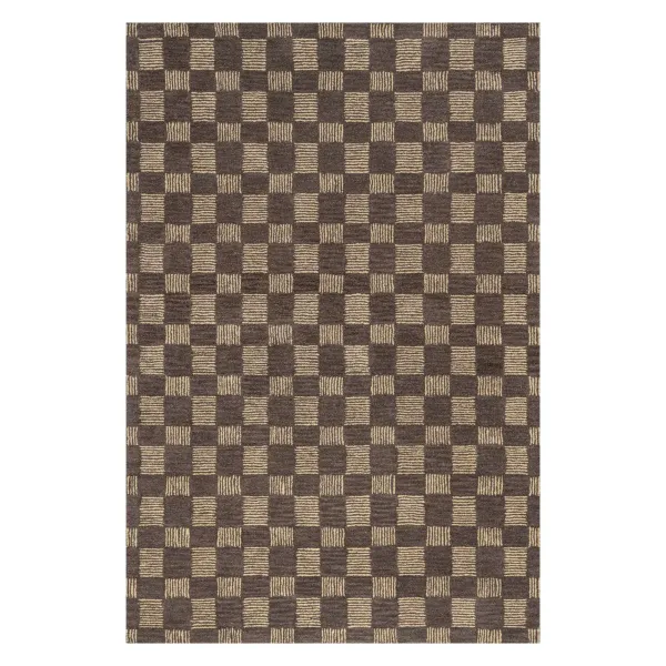 Cedar Checked Hand Tufted Wool Rug