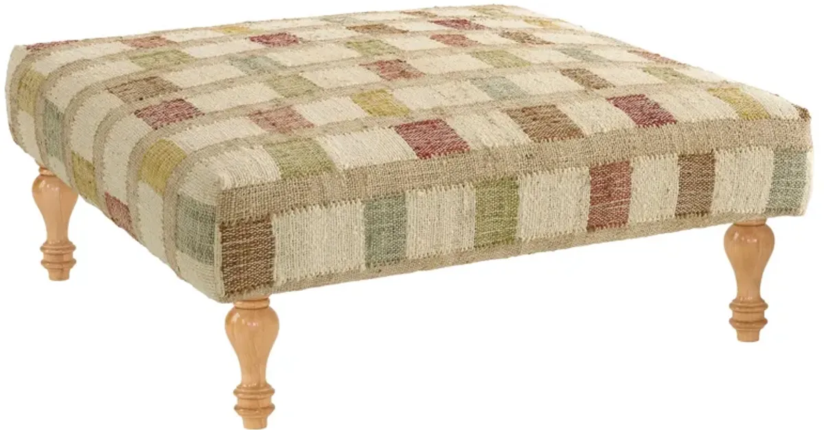 Mosaic Square Rug Ottoman