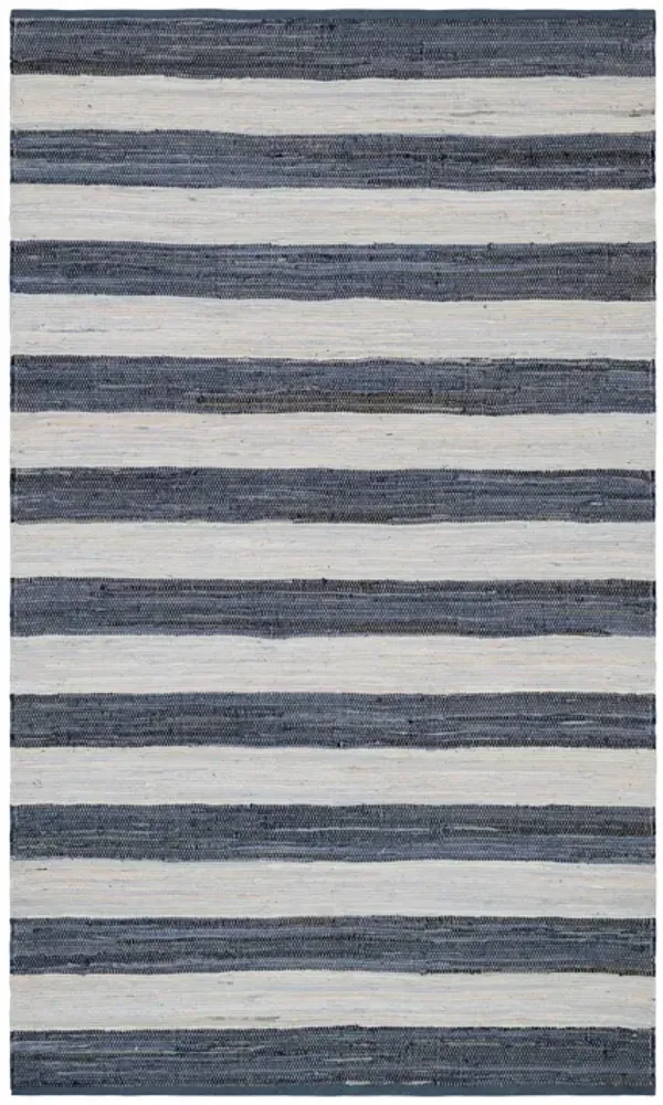 Striped Rag Handwoven Cotton Rug