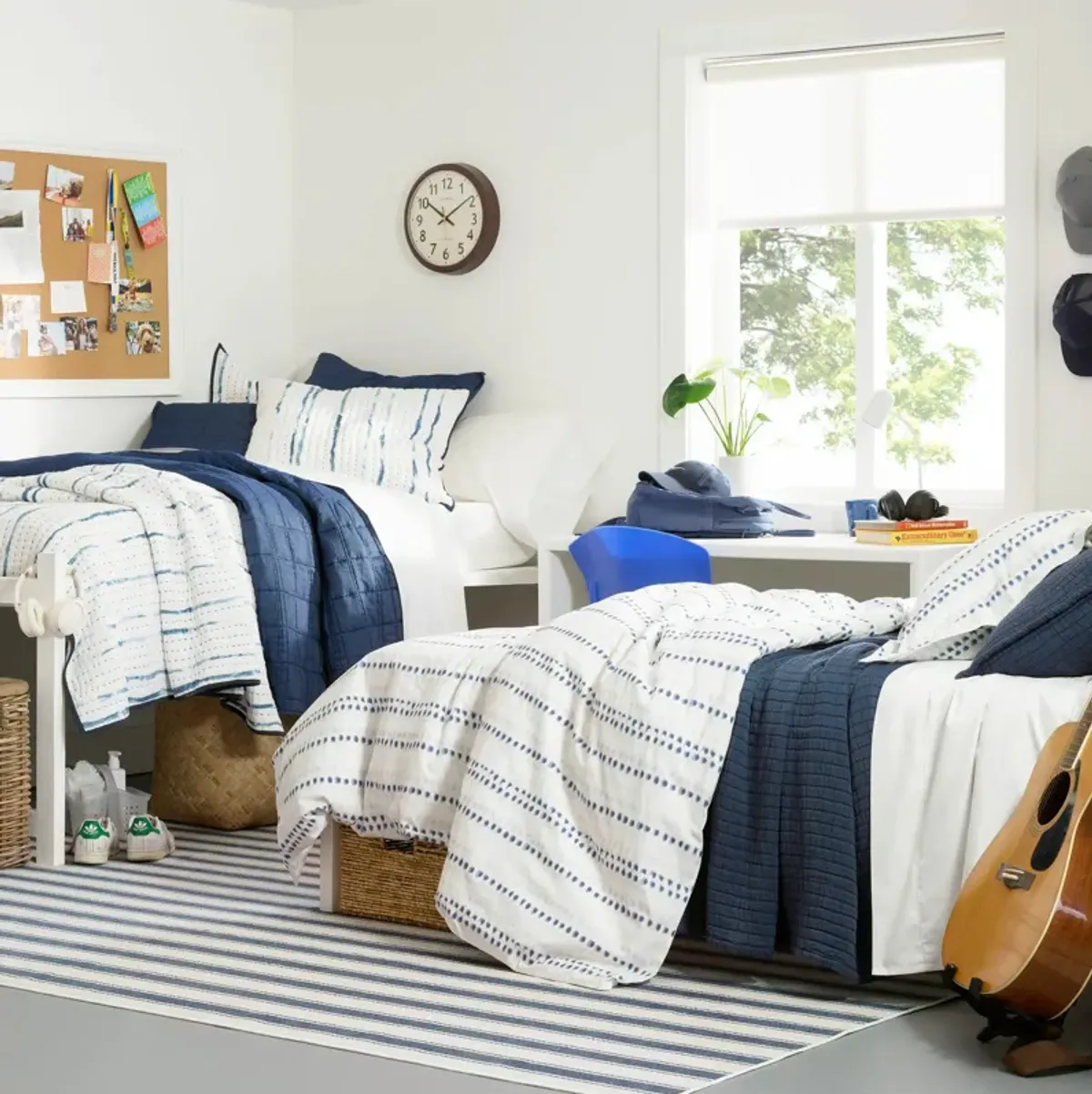 Awning Stripe Machine Washable Rug