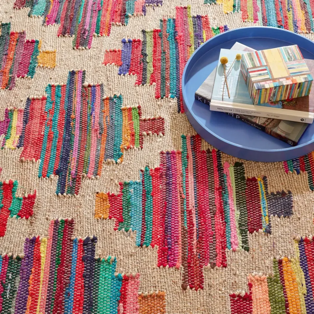 Mod Chindi Handwoven Jute Rug