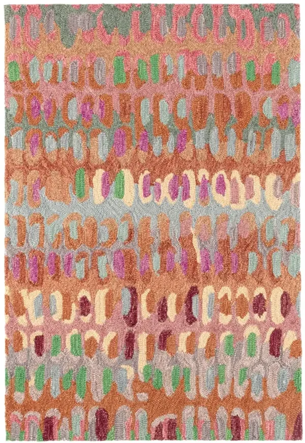 Paint Chip Hand Micro Hooked Wool Rug