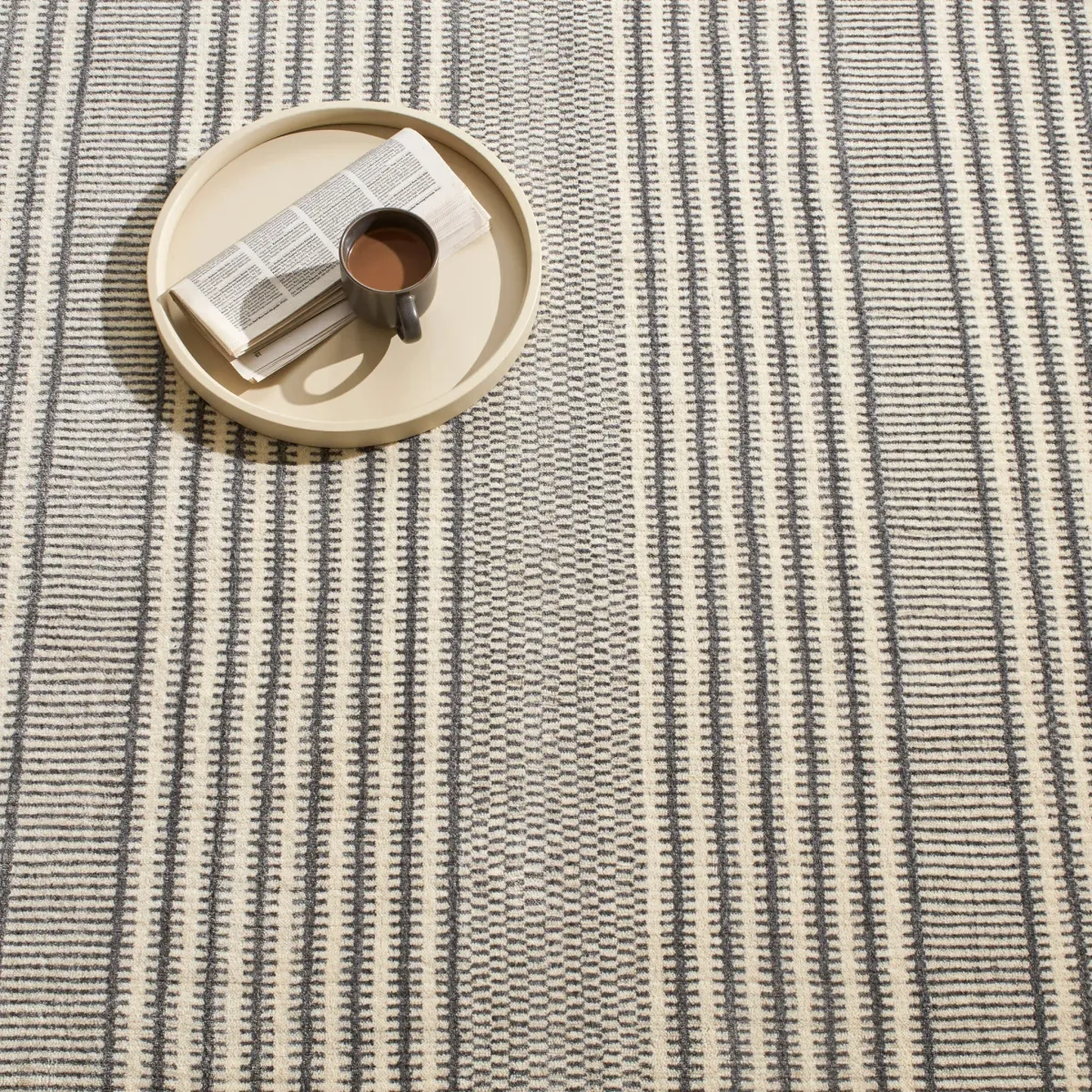 Tracks Hand Loom Knotted Wool Rug