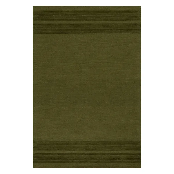 Cotina Modern Bordered Handmade Wool Rug