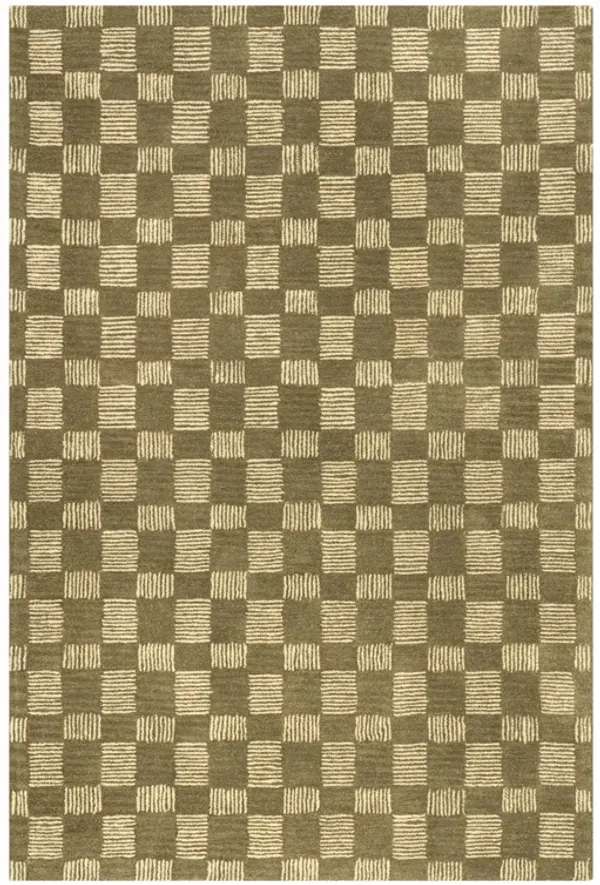 Cedar Checked Hand Tufted Wool Rug