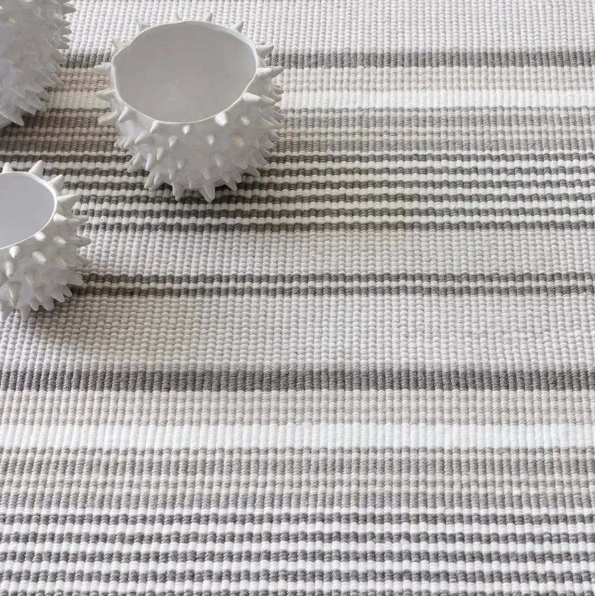 Gradation Ticking Handwoven Indoor/Outdoor Rug