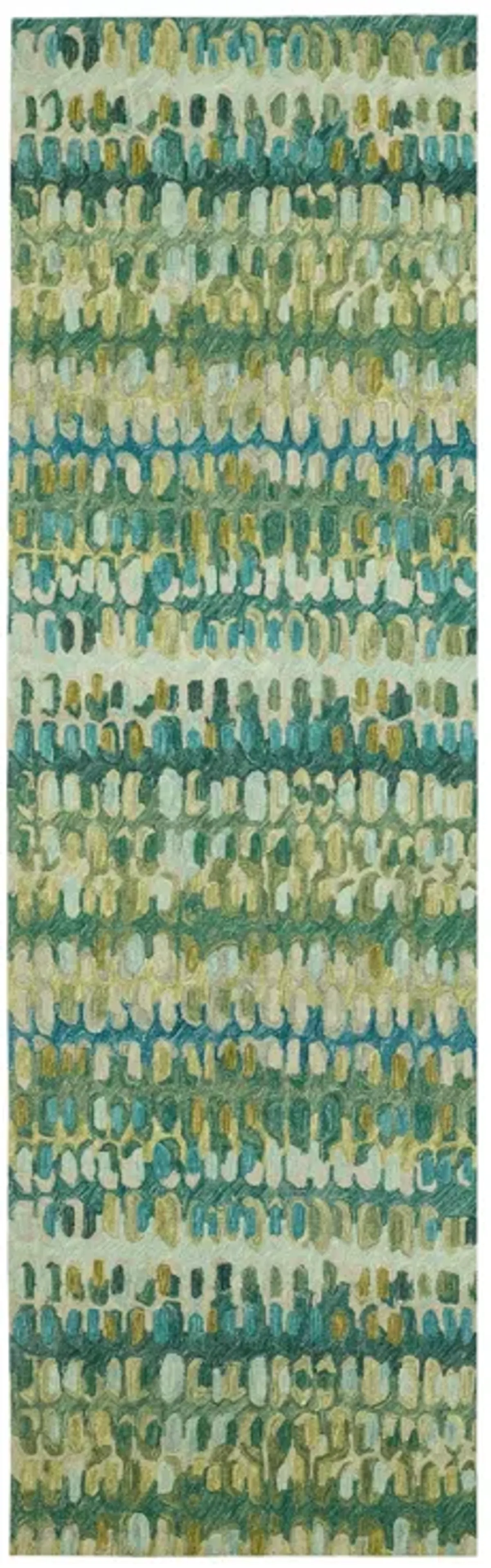 Paint Chip Hand Micro Hooked Wool Rug