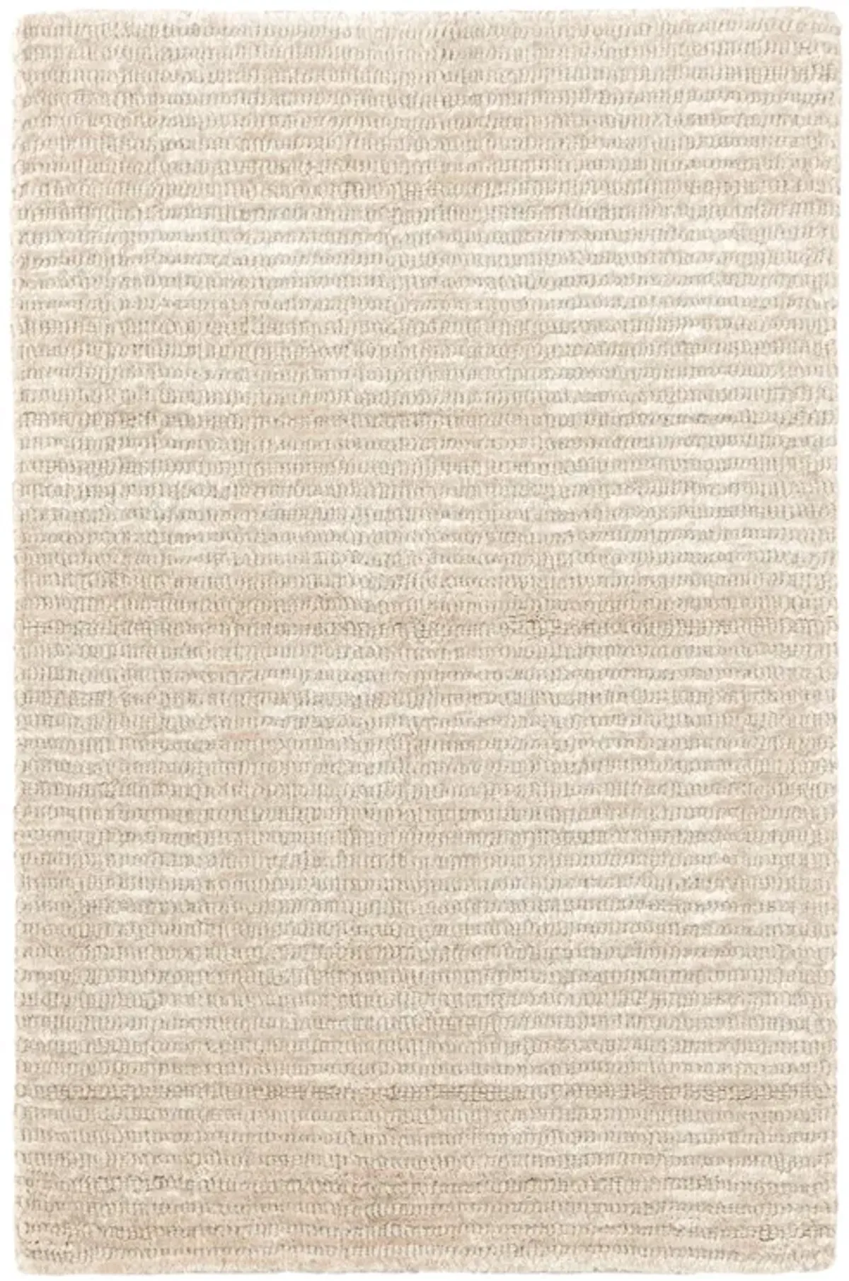 Cut Stripe Hand Knotted Viscose/Wool Rug