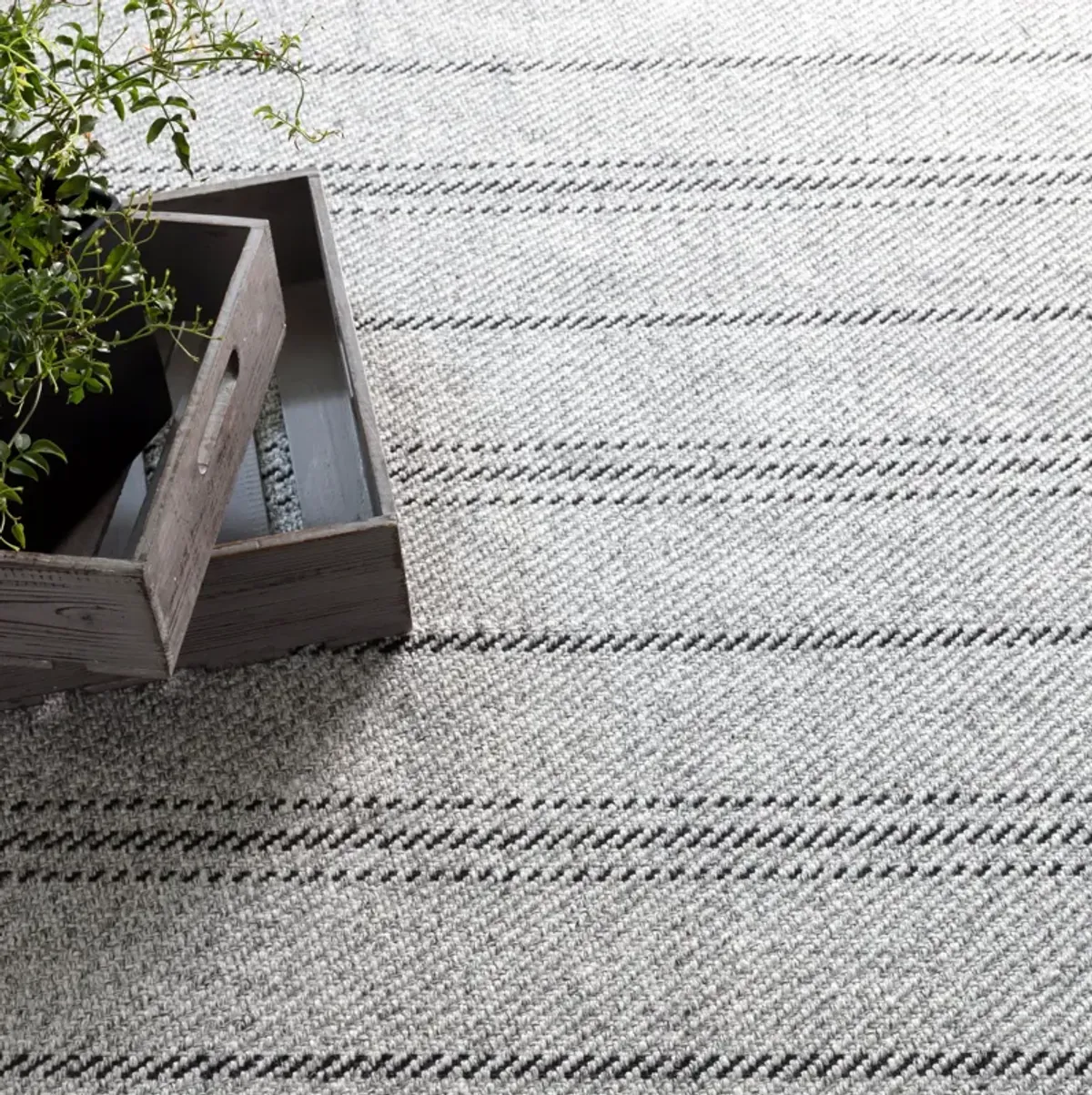 Melange Stripe Handwoven Indoor/Outdoor Rug