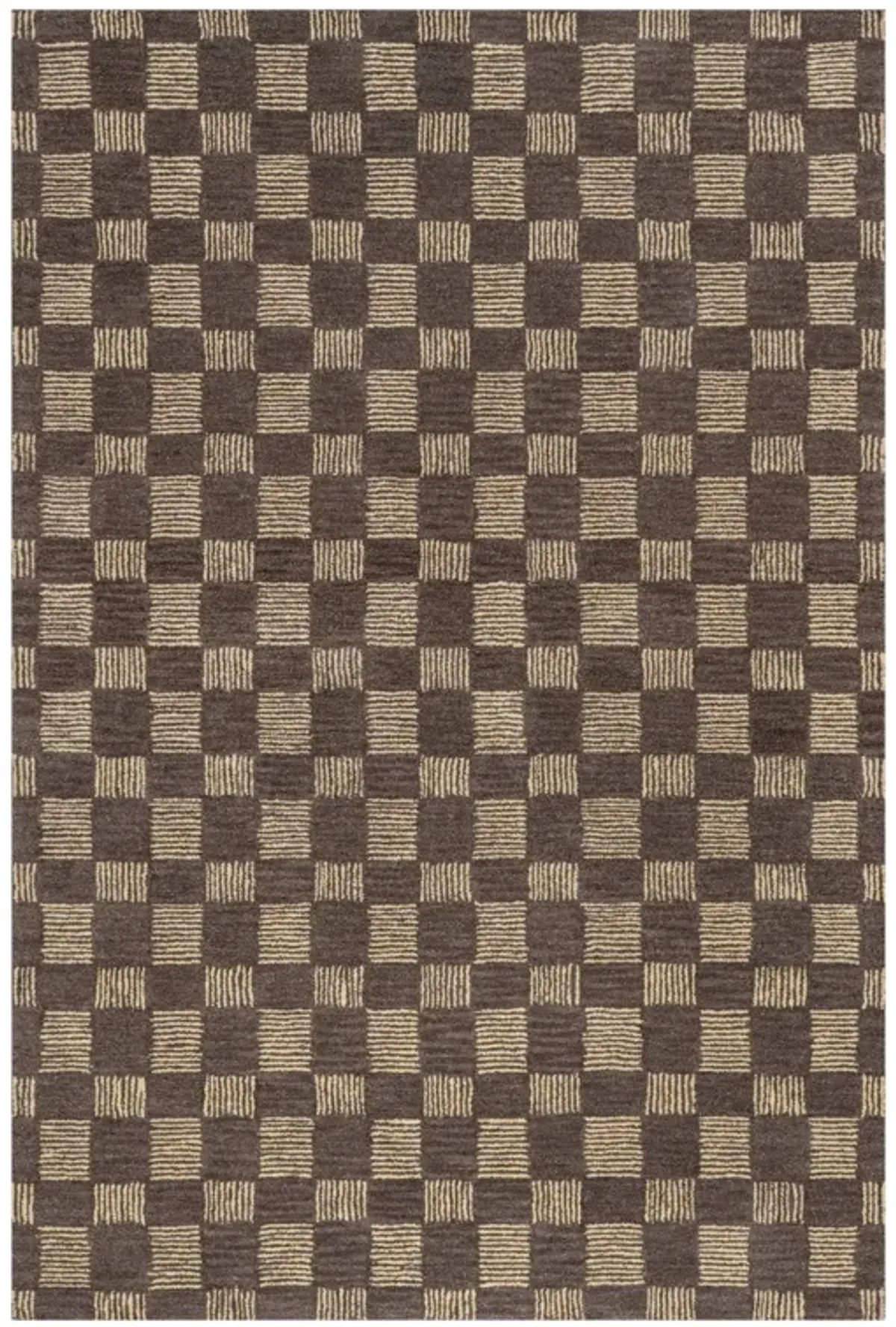 Cedar Checked Hand Tufted Wool Rug