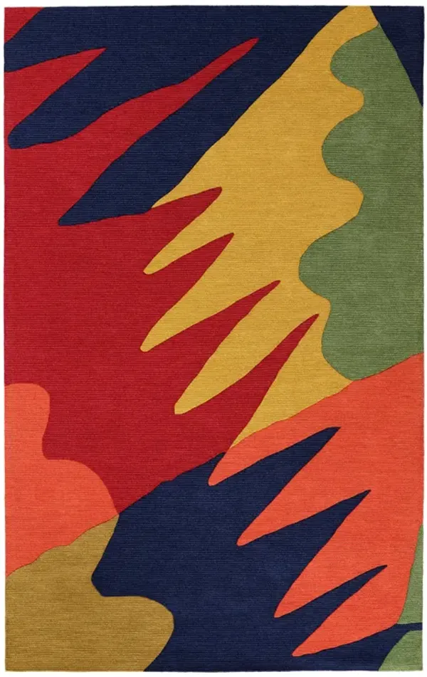 Graphic Hand Tufted Wool Rug