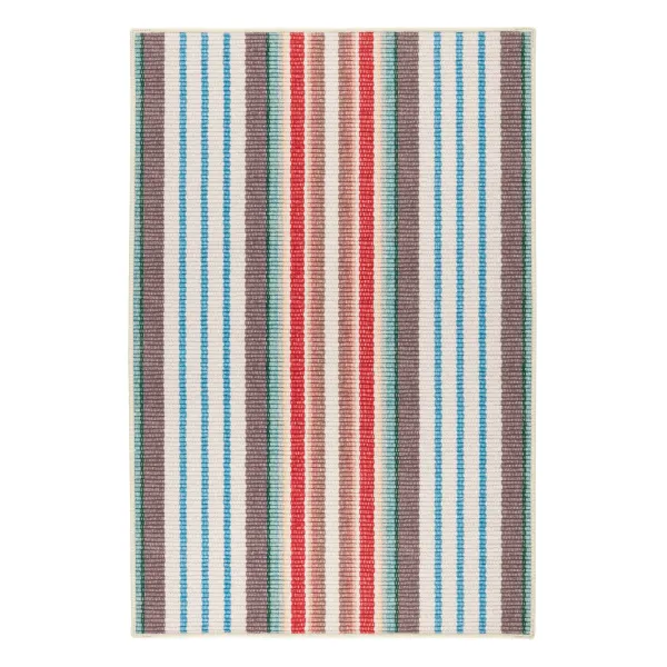 Ranch Stripe Machine Washable Rug