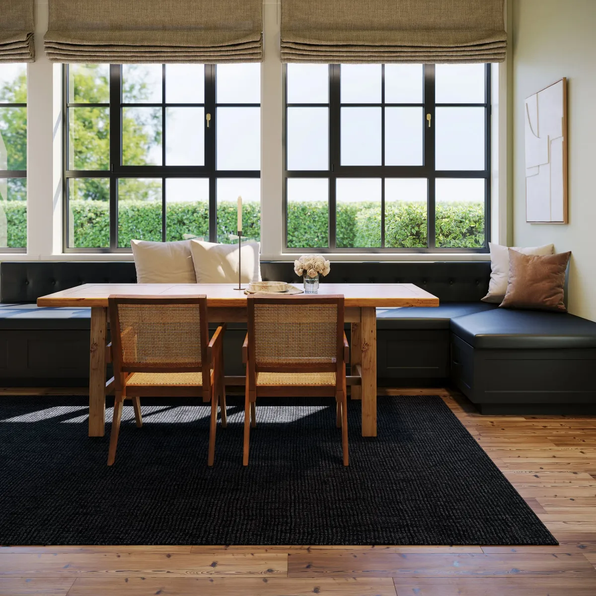 Crosby Solid Wool Cozy Rug