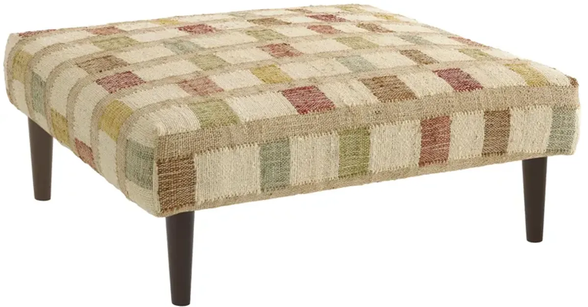 Mosaic Square Rug Ottoman
