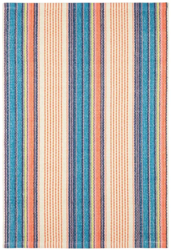 Sloane Stripe Handwoven Cotton Rug