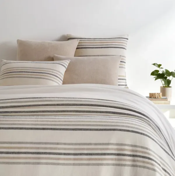 Ellison Stripe Linen Chenille Duvet Cover