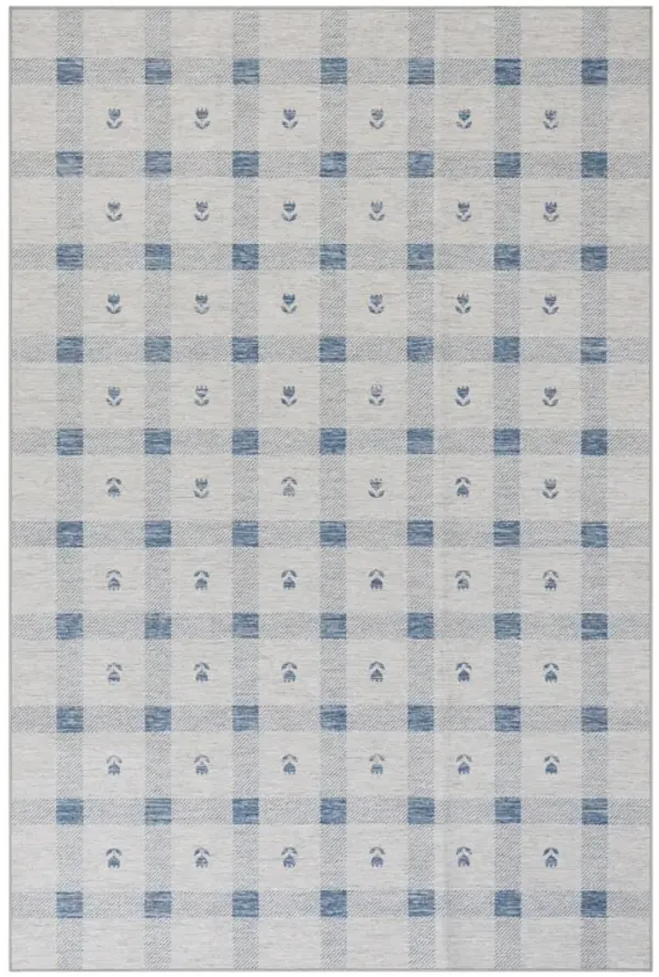 Valen Modern Plaid Machine Washable Rug