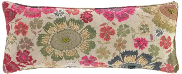 Peruvian Floral Embroidered Decorative Pillow Cover