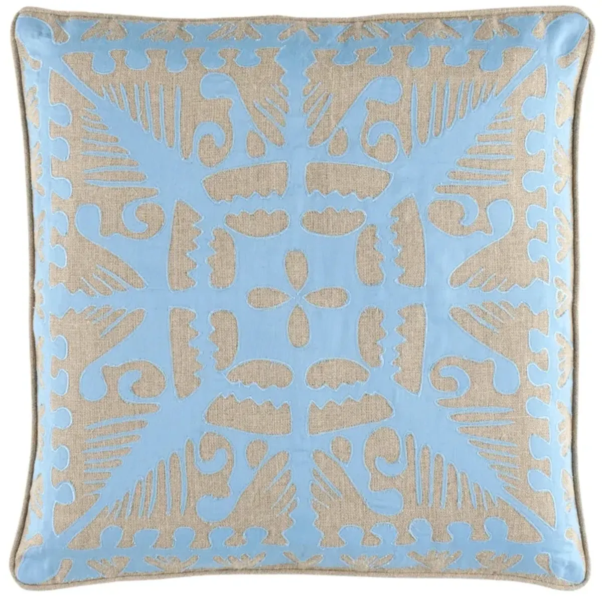 Knight Wood Linen Decorative Pillow Cover