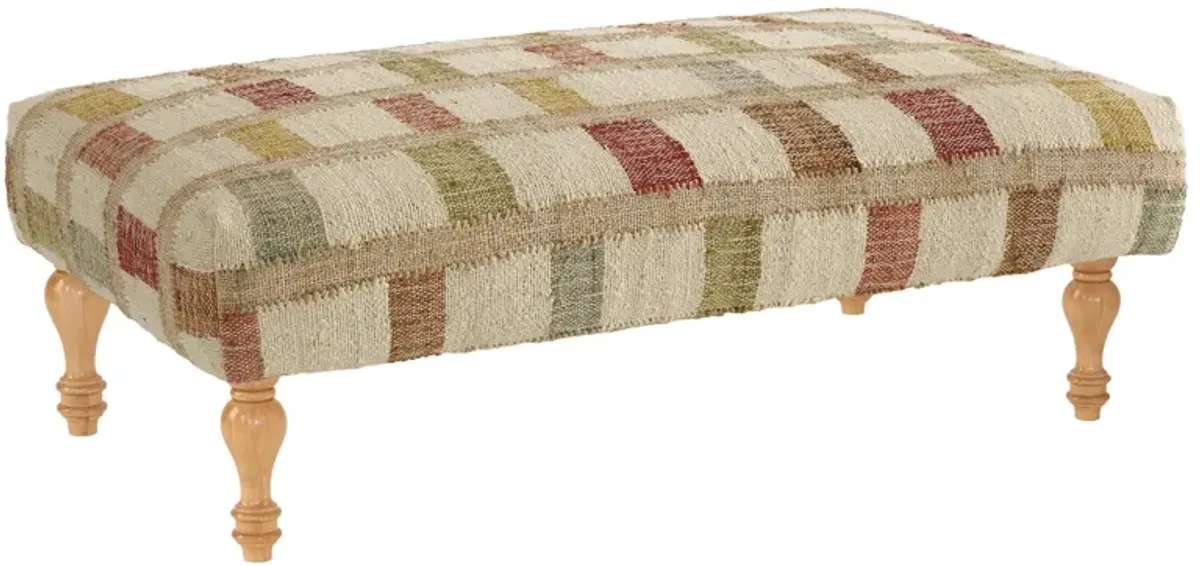 Mosaic Rectangle Rug Ottoman