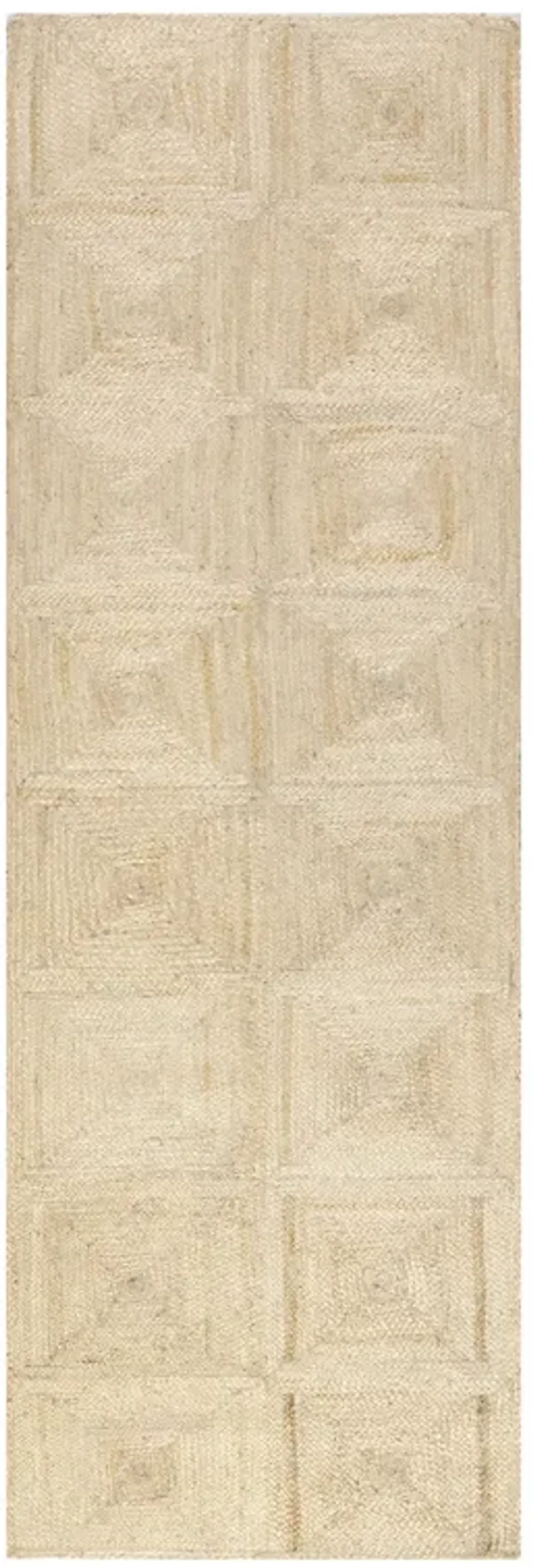 Lattice Tiled Jute Rug