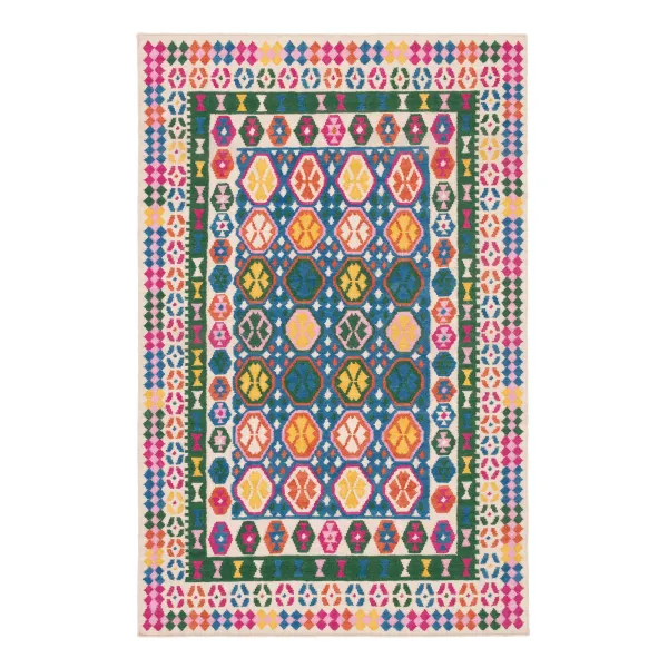 Rainbow Row Handwoven Wool Rug