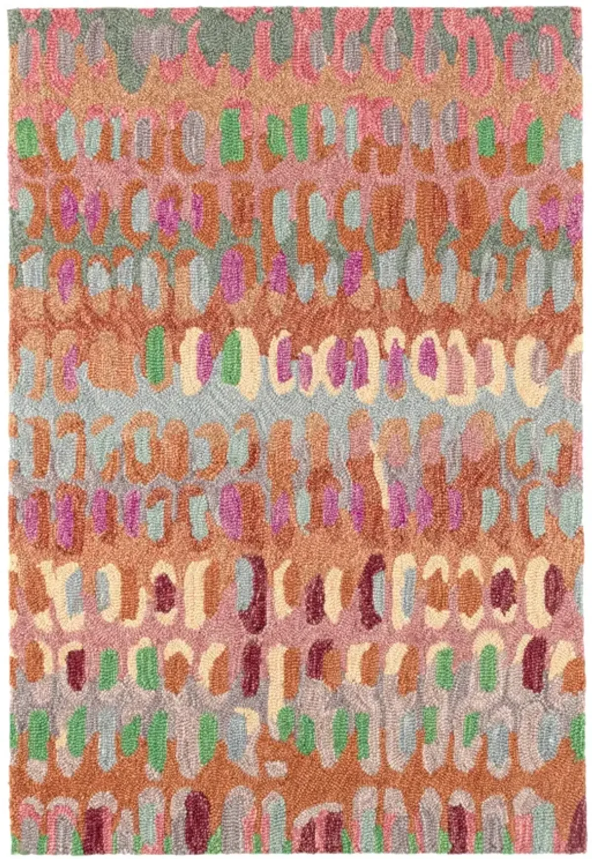 Paint Chip Hand Micro Hooked Wool Rug