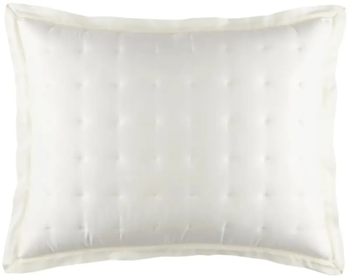 Silken Solid Puff Sham