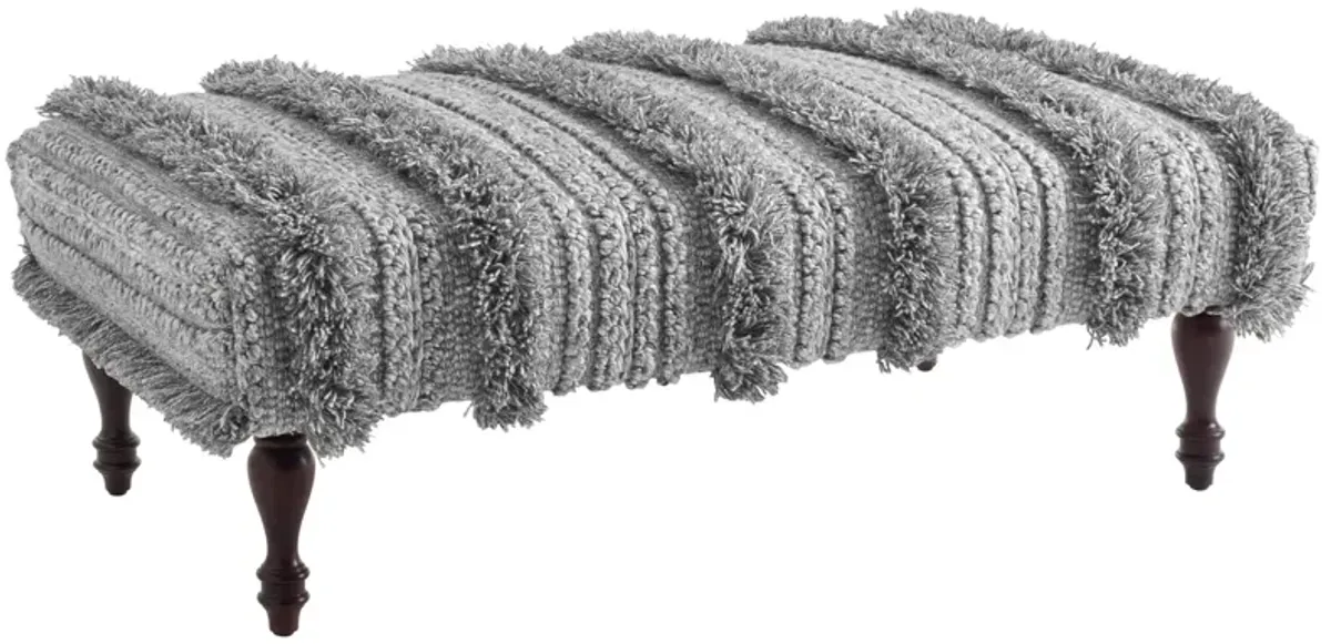 Zhara Stripe Rug Ottoman Frame