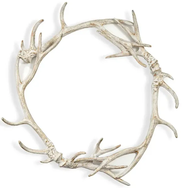 24" Washed Antler Wreath