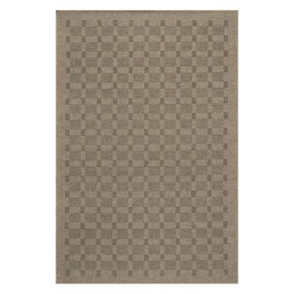 Walker Modern Checkered Washable Rug