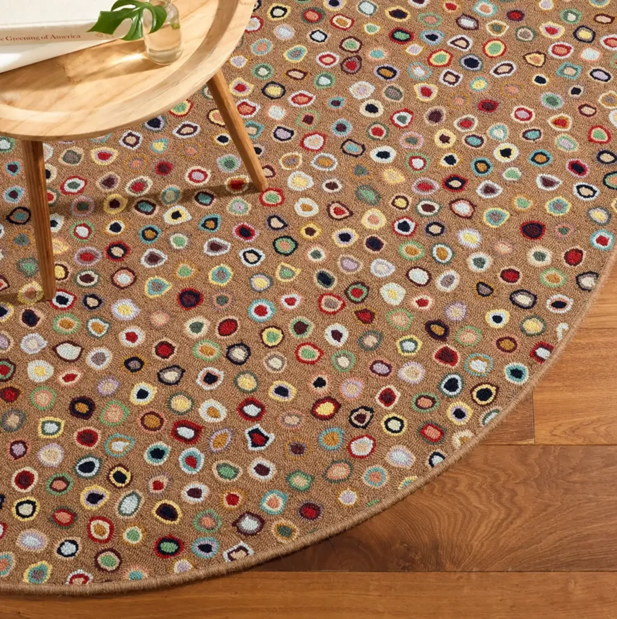 Cats Paw Hand Micro Hooked Wool Rug Annie Selke | Furniture.com