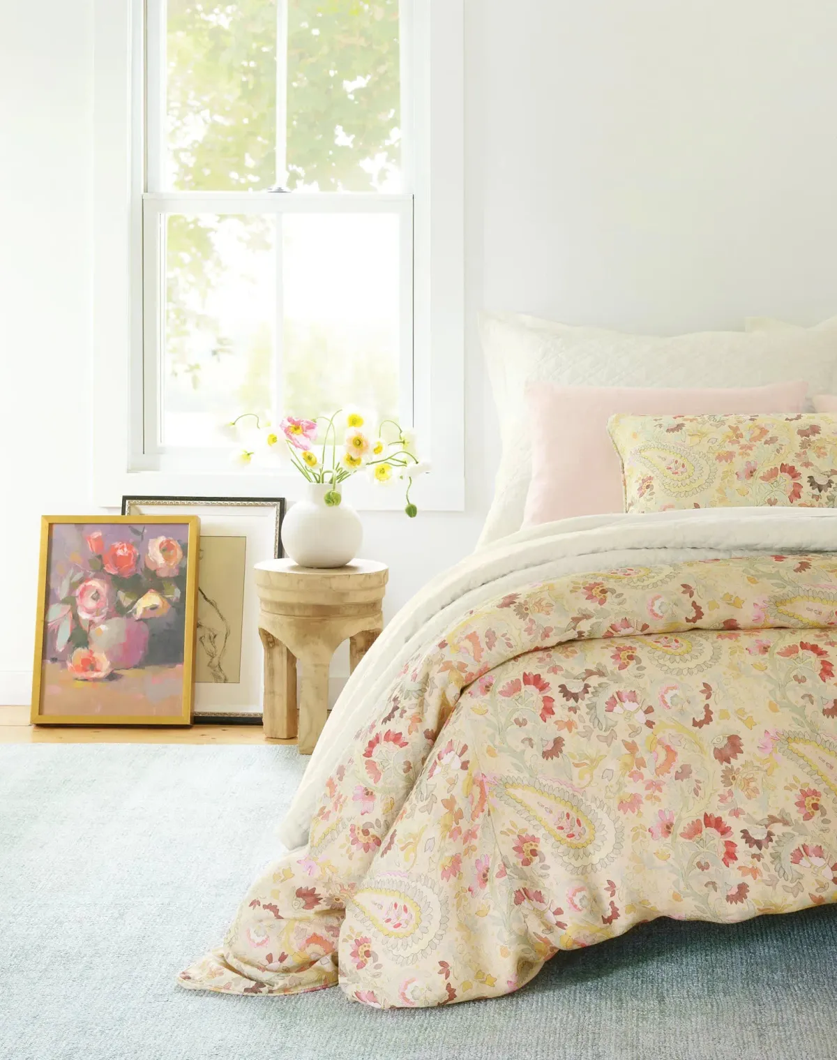 Washed Linen Quilted Sham