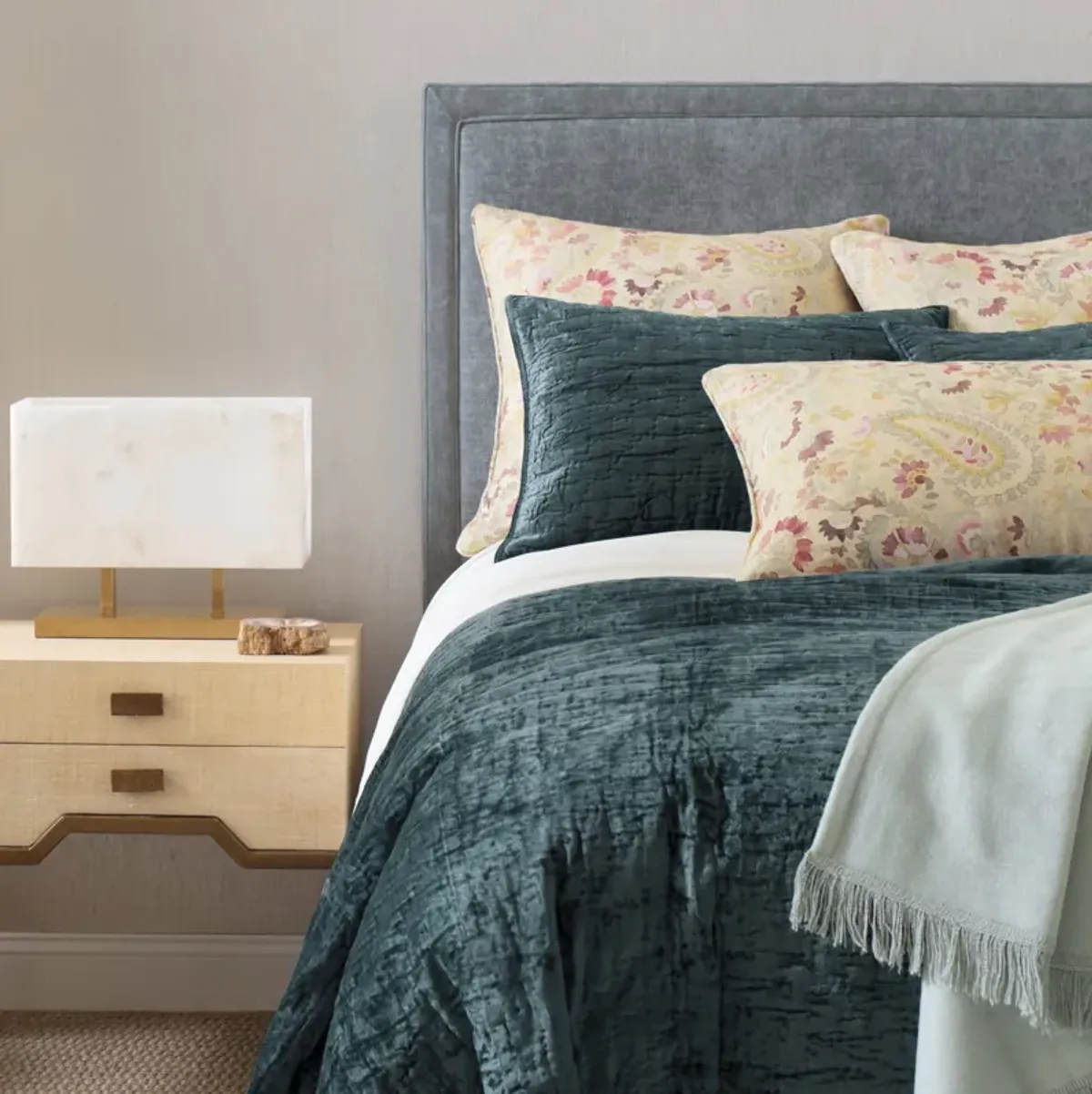 Matte Velvet Juniper quilt